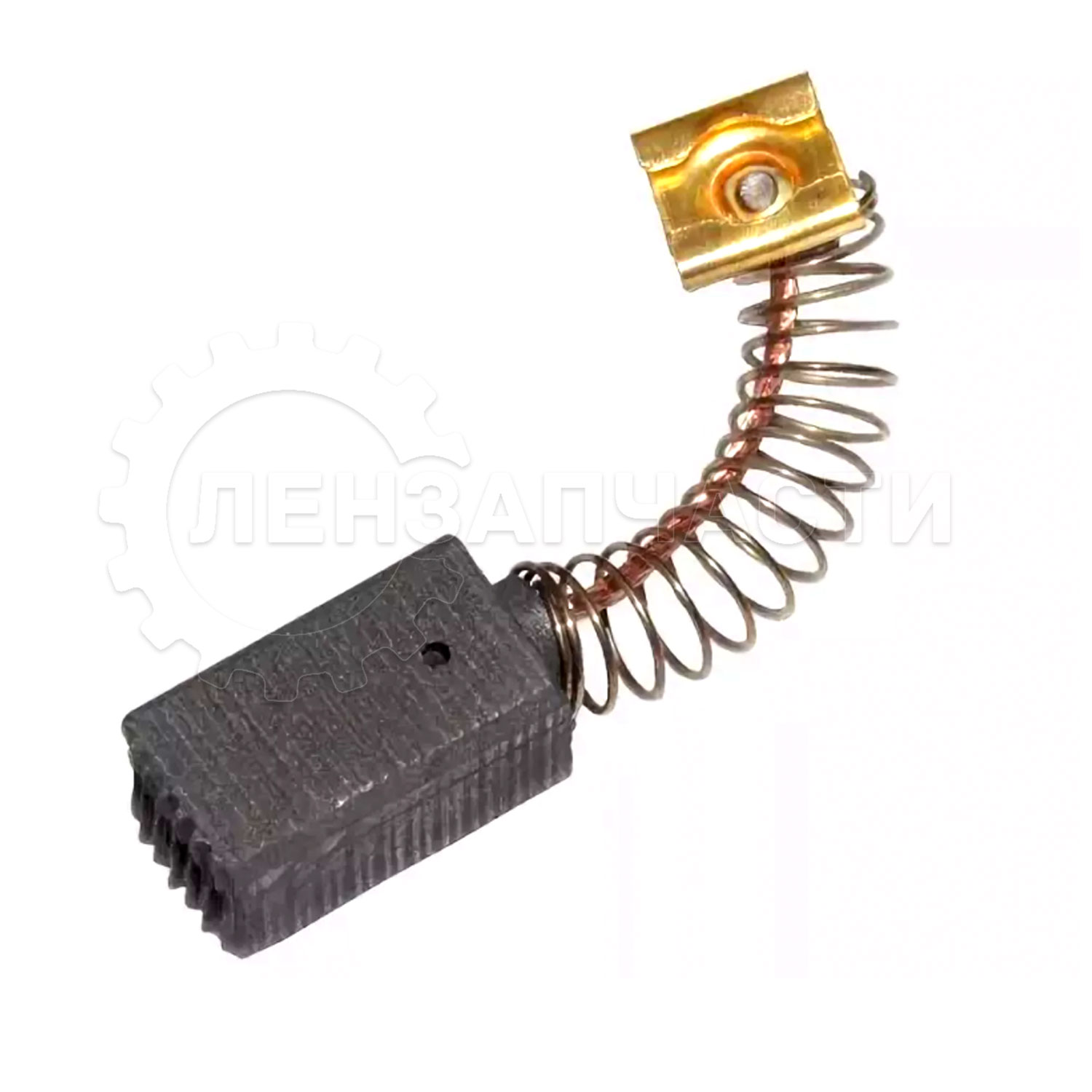 Электроугольная щетка HITACHI 6,4х7,4х12, пружина квадрат, пятак-зацеп, 690
